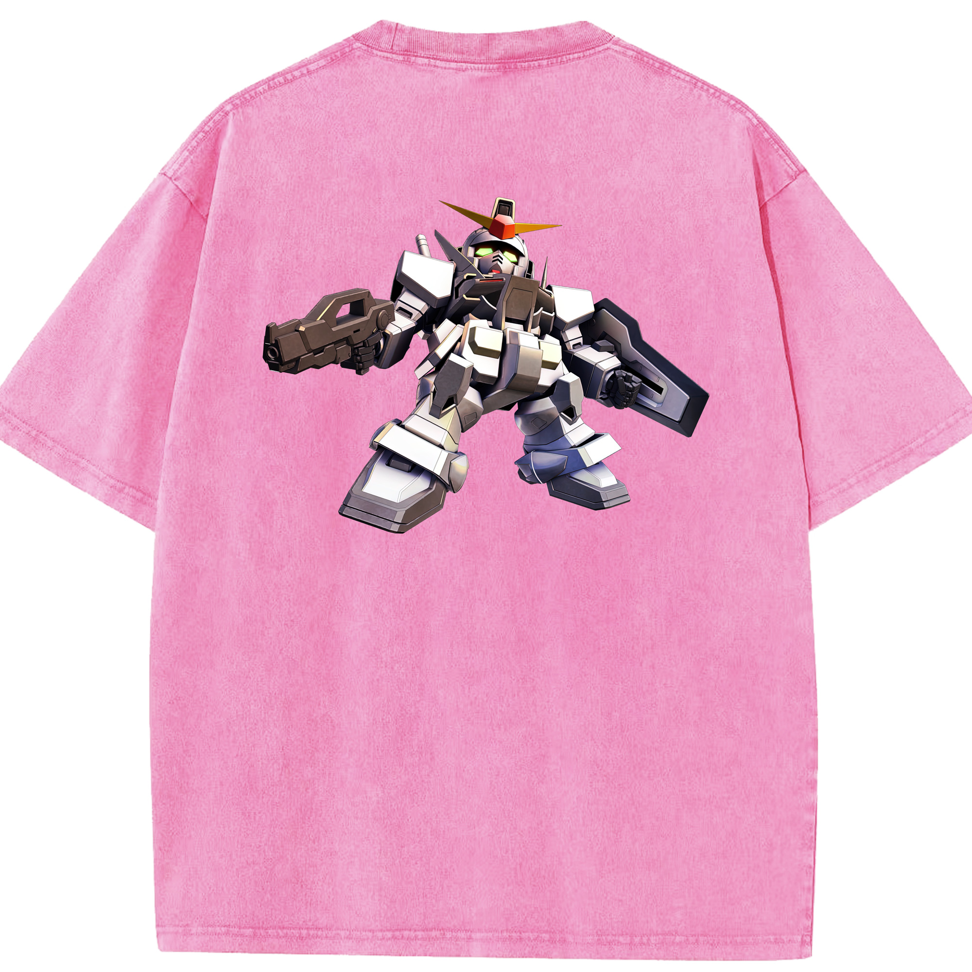 （画像用） 機動戦士ガンダム Mobile Suit Gundam 綿100% ヴィンテージ風 半袖Tシャツ（背面プリント）
